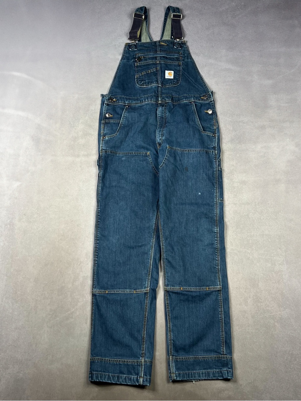 Carhartt Men’s Blue Denim Overalls